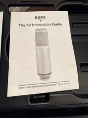 Rode K2 Tube Mic with Power Supply, Cable and Original Box