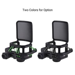 Plastic Microphone Shock Mount Anti-vibration Mic Holder Stand With Metal P SFOD