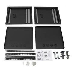 12U AV Rack Stand with Caster Wheels Network Stereo Recording Studio Rack