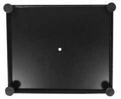 Black 21” Steel Bookshelf Speaker Stands For Yamaha NS-6490 Bookshelf Speakers