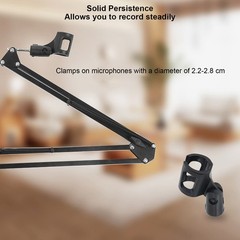 Desk Mic Stand Wide Application Adjustable Table Mic Stand Sturdy Reinforced