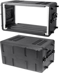 6U Rack Case Shallow 11″ Depth, 19″ Rackmount Flight Case, Watertight