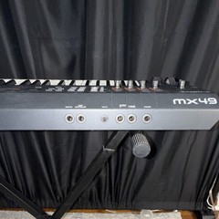 Yamaha MX49 BK 49-Key Digital Keyboard Synthesizer w/ Pitch Wheel, Display, MIDI