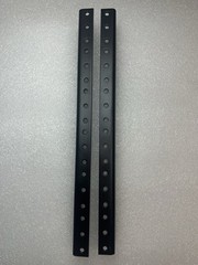 2 (One Pair) 2U / 2 SPACE Rack Rails 3.5″ Lg Tapped 10/32″ for Amplifier Rack