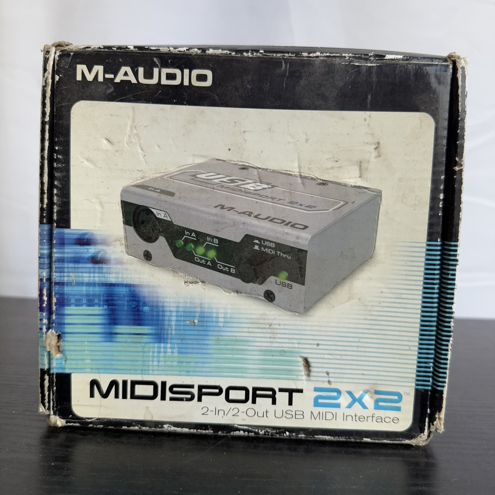 M-Audio USB Midisport 2×2 MIDI Interface 2 In 2 Out USB MIDI Interface New NIB