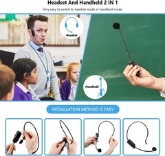 High Sensitivity UHF Wireless Microphone System – Perfect for Karaoke & More