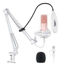 MAONO USB Microphone 192KHZ/24BIT Plug & Play PC Computer Podcast Condenser