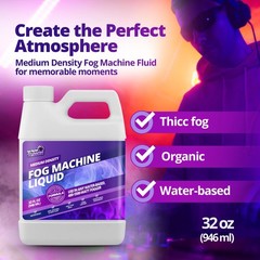 32oz Fog Machine Liquid Smoke – Medium Density Machine, 32 oz (1 Quart)