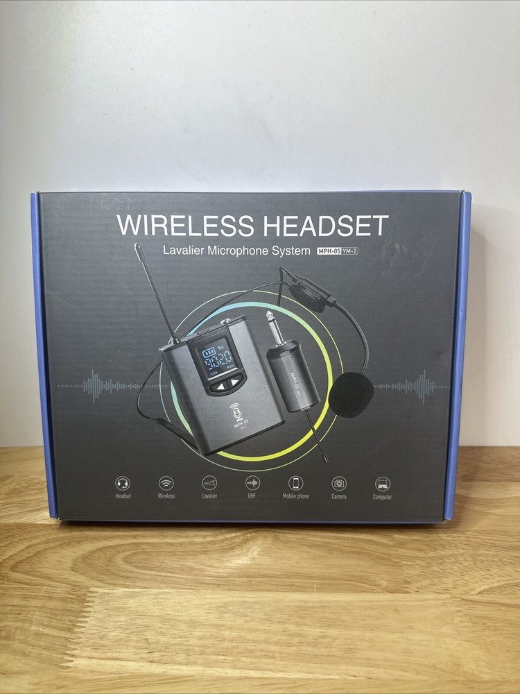 MPH-05 YM-2 WIRELESS HEADSET LAVALIER MICROPHONE SYSTEM