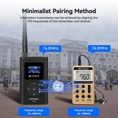Retekess Wireless Tour Guide System Assisted Listening 10Receiver Meeting Church