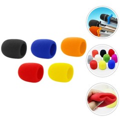 5Pcs Durable Wireless Mic Covers Sponge Microphone Windscreens Assorted Colors