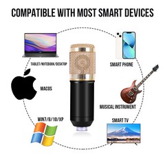 Home Studio Recording Kit Audio Mixer Condenser Microphone Music Podcast Stream