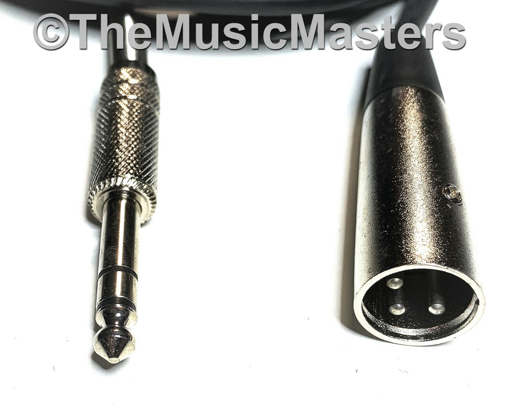 6ft 1/4″ to XLR (M) Instrument Guitar Keyboard Amp Mixer Audio Cable Cord Wire
