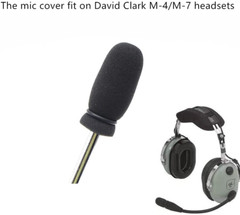 10 Pack Microphone Windscreens Mic Foam Covers for David Clark M-4/M-7…