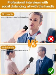 YOUSHARES Interview Microphone Handheld Adaptor for Rode Wireless Go II/Wirel…