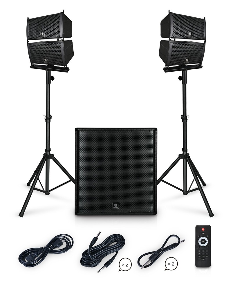 PRORECK 4000W 18″ Active Line Array PA System Professional DJ Speakers Set