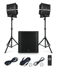 PRORECK Club 4000 18″ 4000W Line Array PA System Summer Concert Ready DJ Set