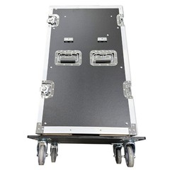 DJ Rack Road Case Slant Mixer Top DJ Table 16U Three-Door Aviation/Flight Case
