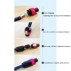 NL4FX Speakon Plugs Amplifier Male Female 4 Pole Conductor Audio Cable Connector