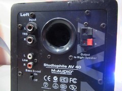 Parts Repair M-Audio Studiophile AV 40 Powered LEFT Monitor Speaker FREESHIP