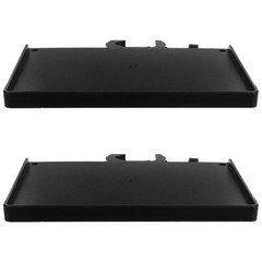 2 Pcs Desktop Microphone Holder Stand Mounting Plate Clamp-on Table