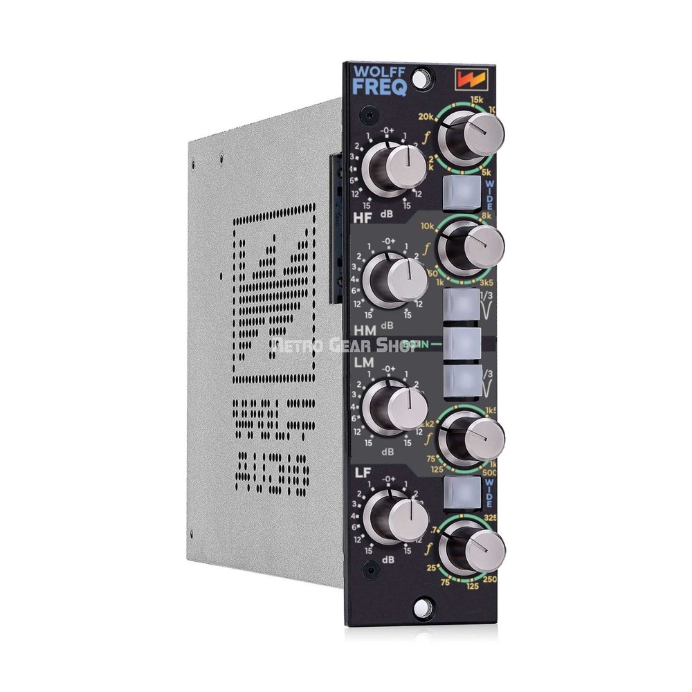 Wolff Audio Wolf Freq Sweepable 500 Series 4 Band Proportional Q Parametric EQ