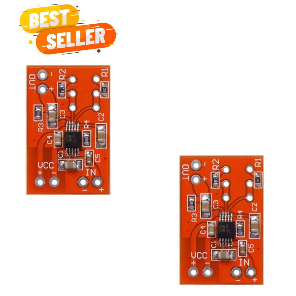 2Pcs Microphone Preamplifier Board Preamp COMP Compression Module DC 3V-5V