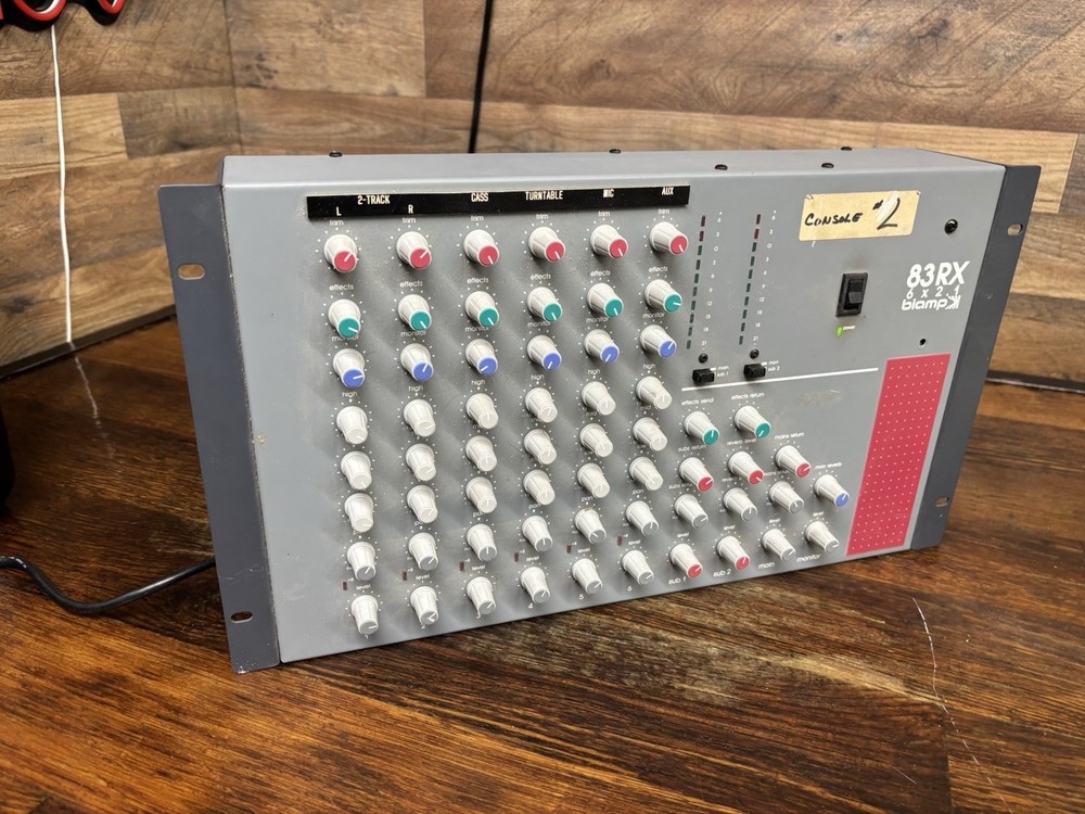 Biamp 83RX 6×2.1, 6 Channel Mixer, Spring Reverb, 3 Band Equalizer Rack Board