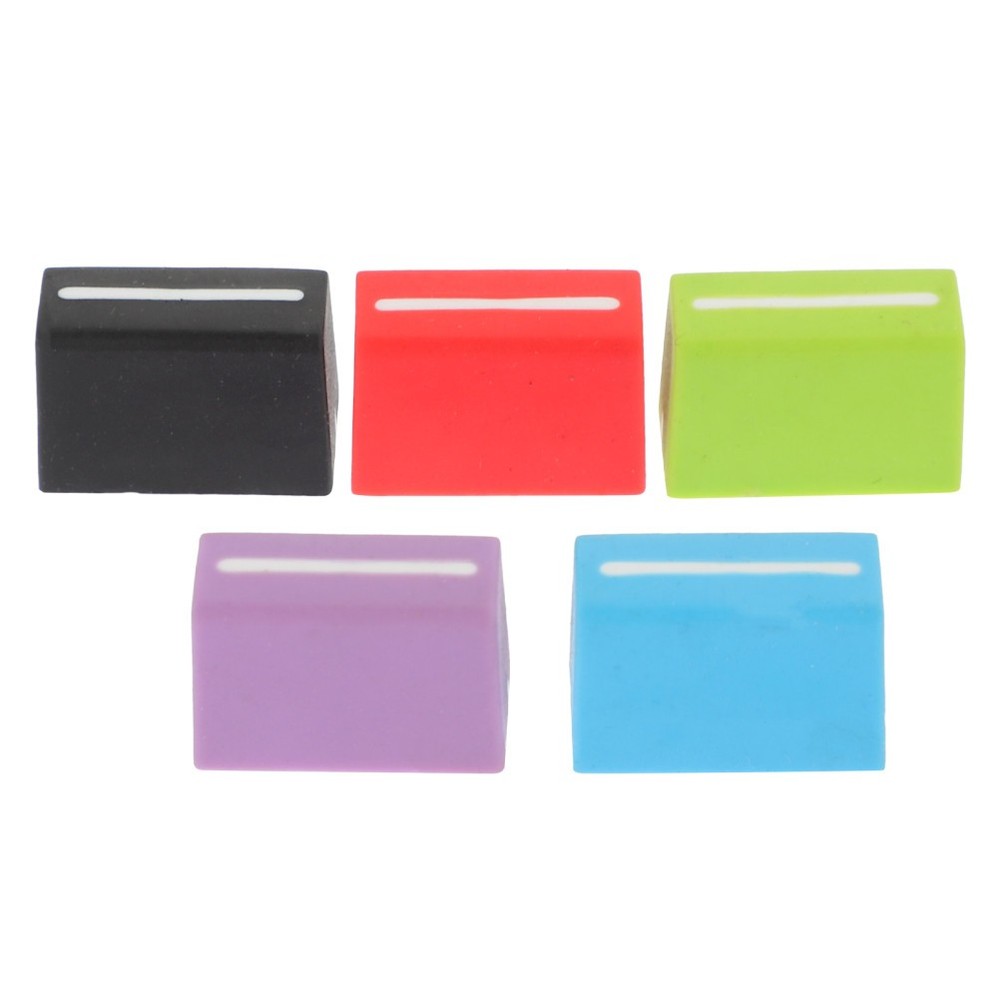 5Pcs Reusable Rubber Fader Knobs Replacement for Console Mixer Assorted Colors