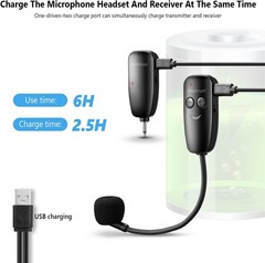 High Sensitivity UHF Wireless Microphone System – Perfect for Karaoke & More