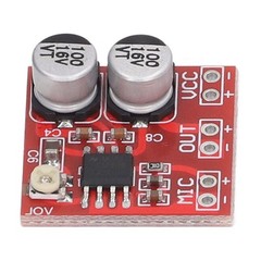 5Pcs Electret Microphone Amplifier Module Adjustable Gain LM386 20‑200x DC4V‑12V