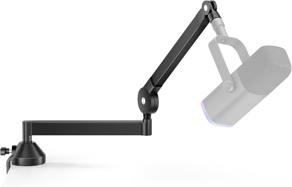 Low Profile Mic Arm, 360° Rotatable Microphone Boom Arm Mic Stand for Fifine AM8