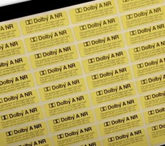 DOLBY-TYPE-A NOISE REDUCTION—LABELS—For Analog Tape—Encoded With Dolby Type-A