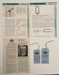 ELECTRO-VOICE 676 SHURE 51 VINTAGE MICROPHONE LITERATURE ORIGINAL
