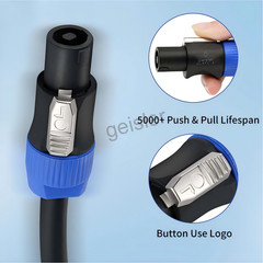 20Pcs Speakon Twist Lock 4Pole Plug Compatible Audio Loudspeaker Cable Neutrik