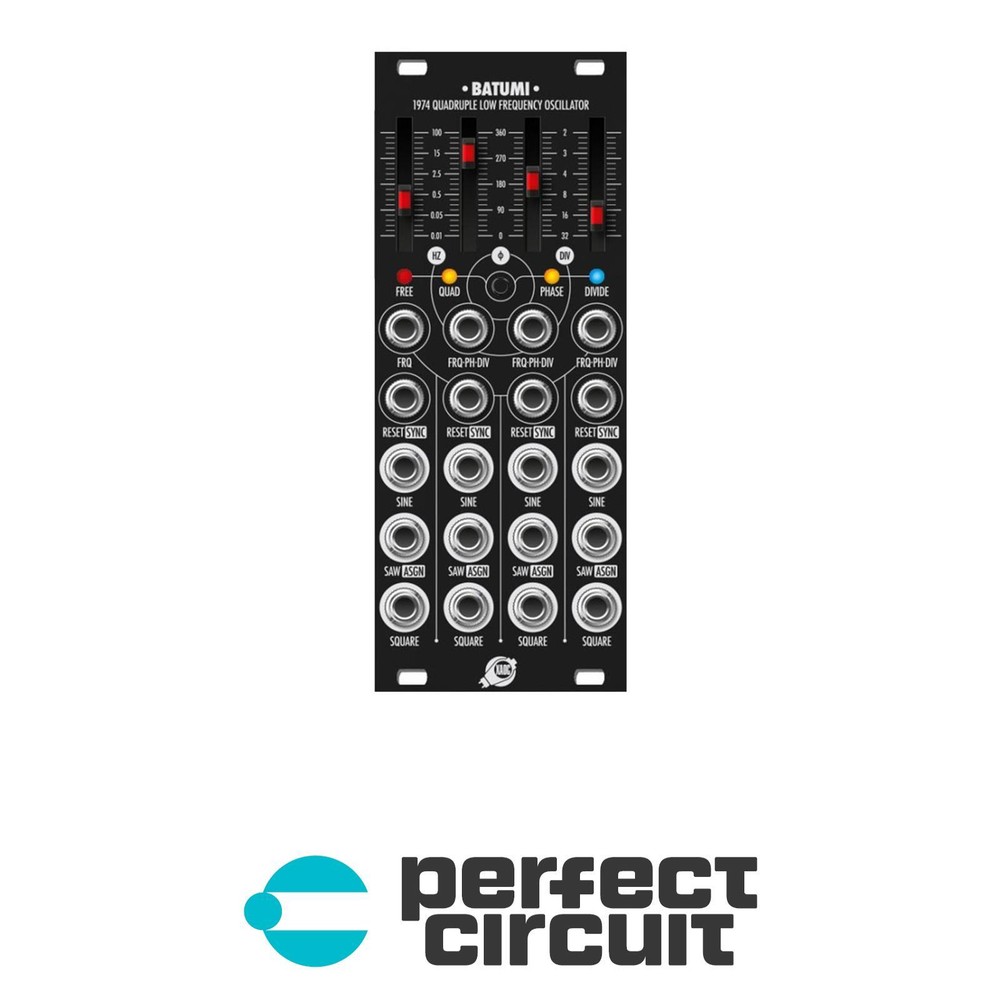 XAOC Devices Batumi II Replacement Panel Black EURORACK NEW PERFECT CIRCUIT
