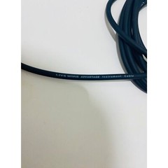 Livewire Advantage 10′ Instrument Cable 1/4 in. TS Male TS Right Angle Male