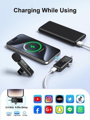 Wireless Lavalier Microphone, Noise Cancelling Lapel Recording Entry-Level 2 …