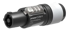Neutrik NAC3FXXB-W-L-ACF-6 Powercon Power Out Gray 15A – AC Edison Female 6 Inch