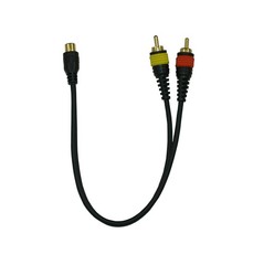 Peavey PV Y 1 ft RCA Y-Splitter Cable – 1 RCA Female to 2 RCA Male Adapter Cable