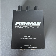 Fishman Model G Instrument Preamp Black Treble Bass Volume Controls for Amp