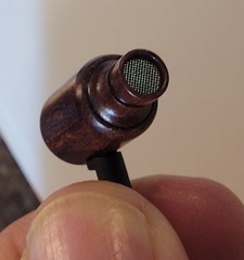 DZAF DF-10 IEM Earphone Wired Wooden. Used Once. Excellent RARE 6.8mm