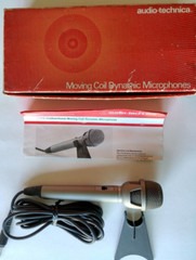 2 Audio Technica AT816 Unidirectional Moving Coil Dynamic Microphones With Box