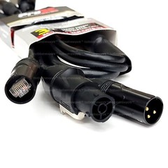 ProX 12AWG Jumper Power CAT6 XLR TR1 Link Cable 3:3 Wire 3ft XC-TR112-XLRCAT6-03