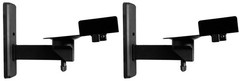 Pair Rockville RHSB8 Wall Mount Swivel Home Theater Bookshelf Speaker Brackets