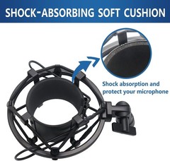 SUUNTOK Shock Mount Microphone Holder Anti-Vibration Suspension Shock Mount H…