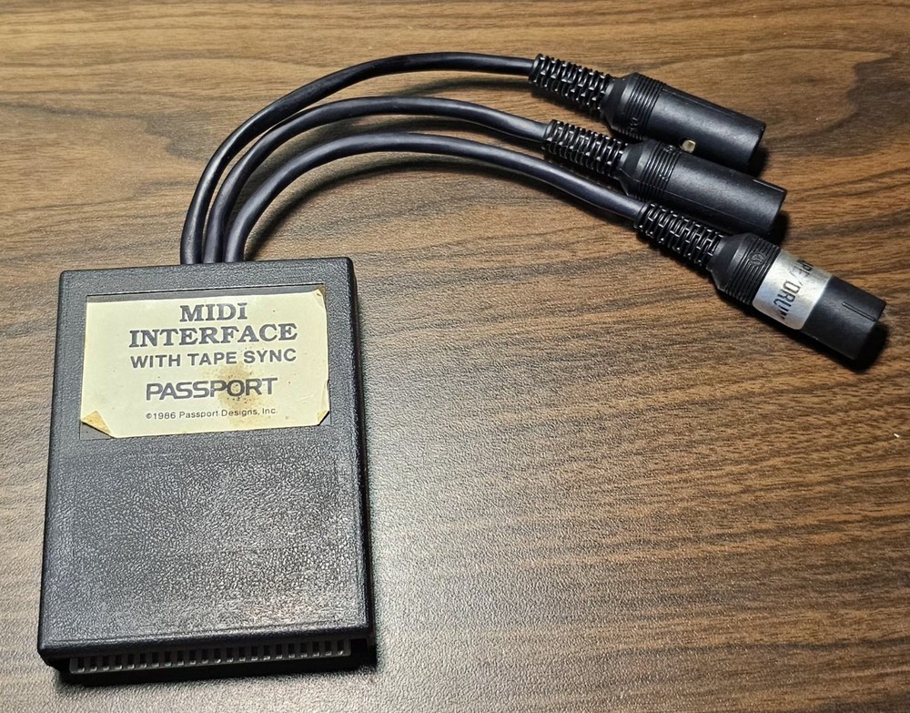 Passport Designs 1986 MIDI Interface With Tape Sync -UNTESTED-