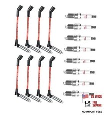 41-962 Spark Plugs and Wires for Chevy 5.3 6.0L 6.2L, Spark Plug set
