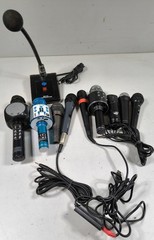 LOT OF 10 Various Brands & Models Microphone Used Working