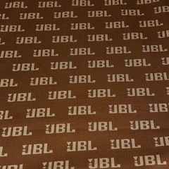 JBL Allover Print Speaker Grill Cloth Brown One Yard 70″ Wide